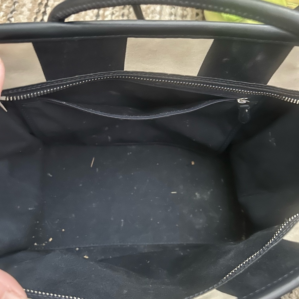 Kate Spade navy and Cream Vertical Stripe Tote - Picture 6 of 6